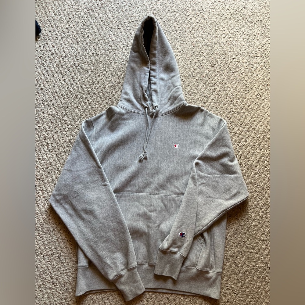Champion Heather Gray Reverse Weave Hoodie